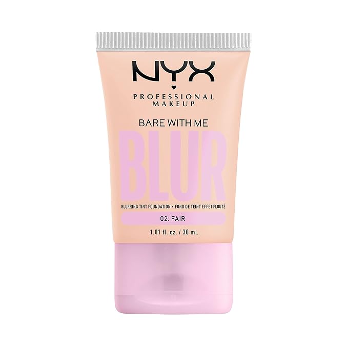 NYX PROFESSIONAL MAKEUP Bare With Me Blur Skin Tint Foundation Make Up with Matcha, Glycerin & Niacinamide - Fair-VivaGrace Women