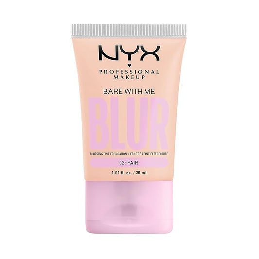NYX PROFESSIONAL MAKEUP Bare With Me Blur Skin Tint Foundation Make Up with Matcha, Glycerin & Niacinamide - Fair-VivaGrace Women