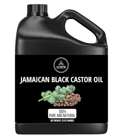 Naturevibe Botanicals Jamaican Black Castor Oil 32 Ounces | 100% Pure and Natural | Great for Skin Care and Hair Care-VivaGrace Women