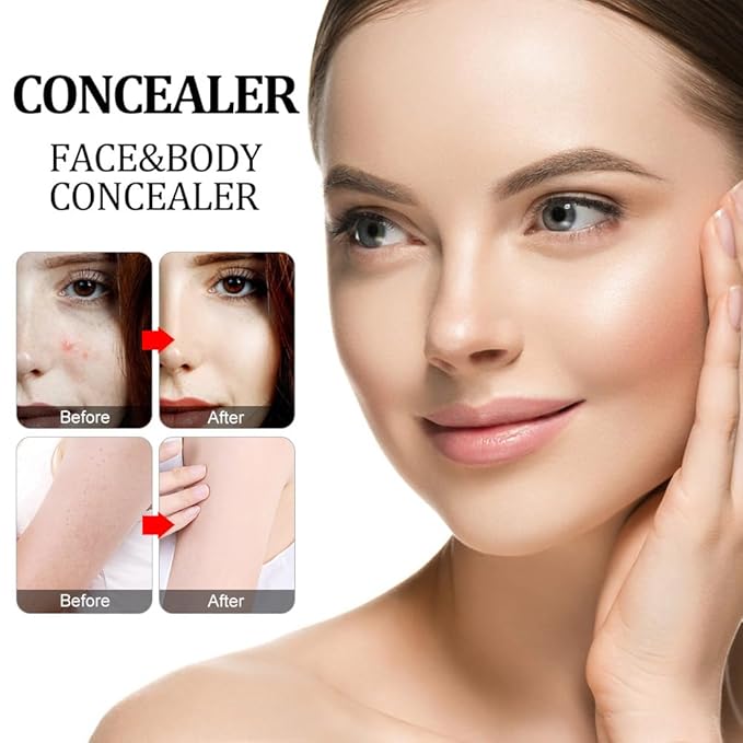 Liquid Primer Set Matte Liquid Full Coverage Oil Control Breathable Invisible Cover Concealer Primer with Face Primer, Makeup Sponge-VivaGrace Women