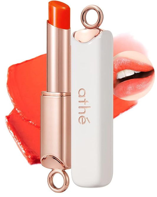 ATHÉ Authentic Lip Balm 10 JOYFUL (Tinted), Lightweight Wear & Plumping Lips without Stickiness, Moisturizing & Nourishing Plant-Based Vegan Chapstick for Dry, Petrolatum Free, Cruelty-Free-VivaGrace Women