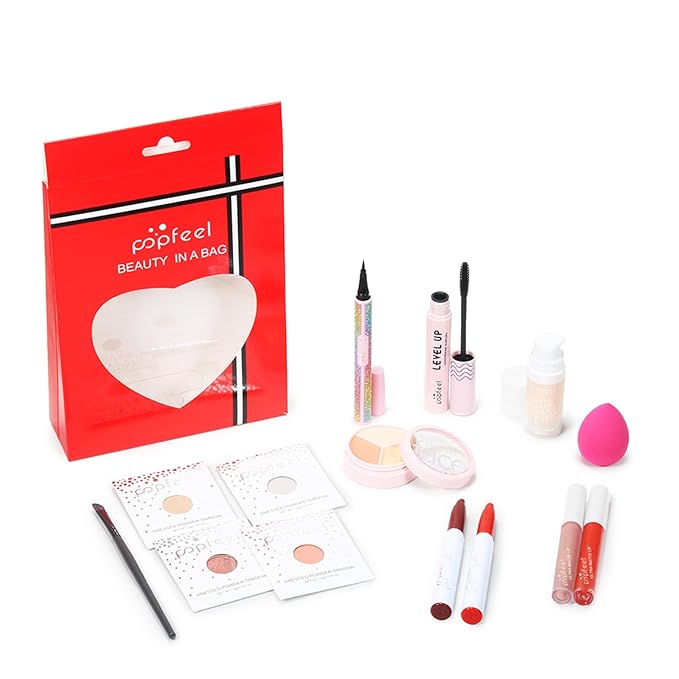 All in One Makeup Kit, Full Starter Essential Makeup Kit for Women Beginners Includes Foundation Concealer Lipgloss Mascara Eyeliner Pencil Powder Shadow Set-VivaGrace Women