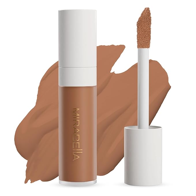 Mirabella Invincible For All Perfecting Under Eye Concealer Full Coverage - Hydrating Makeup Concealer for Dark Circles, Fine Lines & Wrinkles w/Hyaluronic Acid - Tan T190-VivaGrace Women