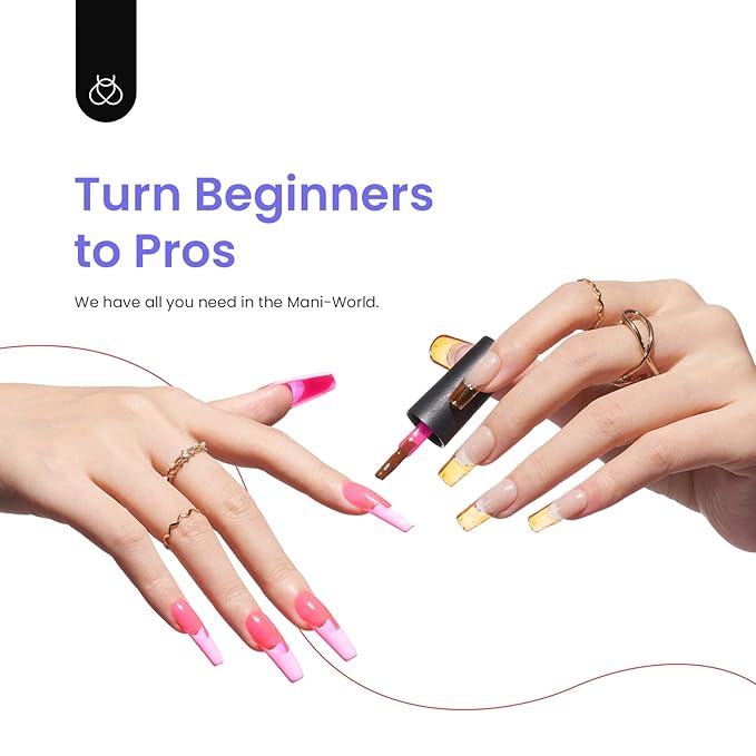 Beetles Neon Gel Nail Polish Set, 6 Summer Colors Jelly Gel Polish Kit Pink Orange Yellow Blue Green Purple Sheer Translucent Effect Soak Off UV French Nail Art Manicure Gifts for Girls Women-VivaGrace Women