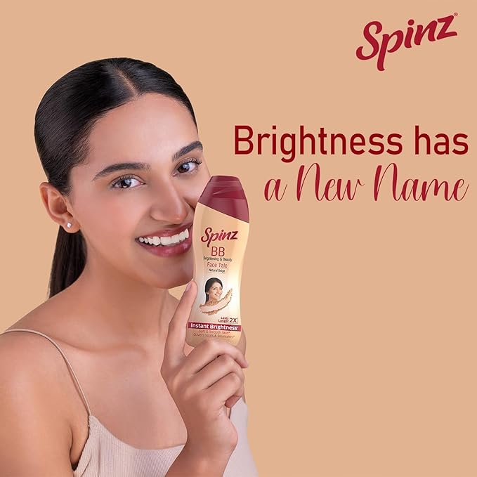 Spinz BB Talc, instant glow cover spots & blemishes 100g-VivaGrace Women