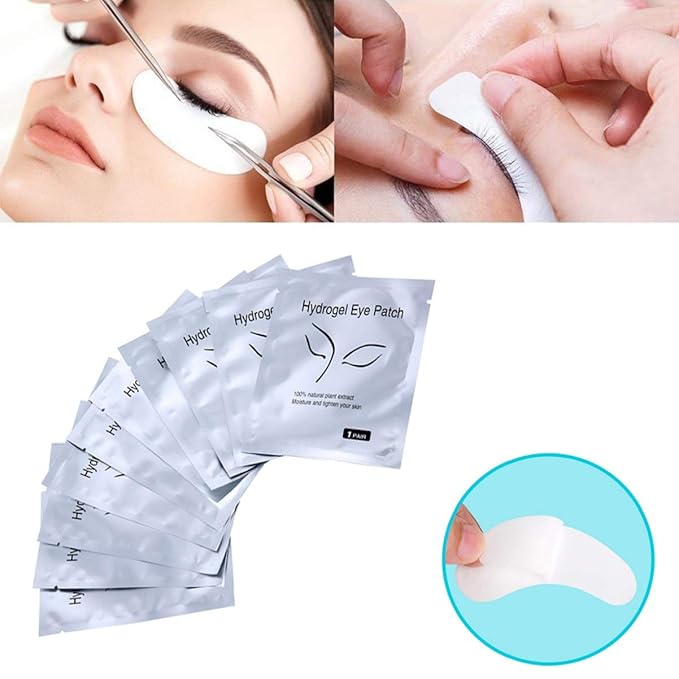 50 Pairs Set, Under Eye Pads, Comfy and Cool Under Eye Patches Gel Pad for Eyelash Extensions Eye Mask Beauty Tool-VivaGrace Women