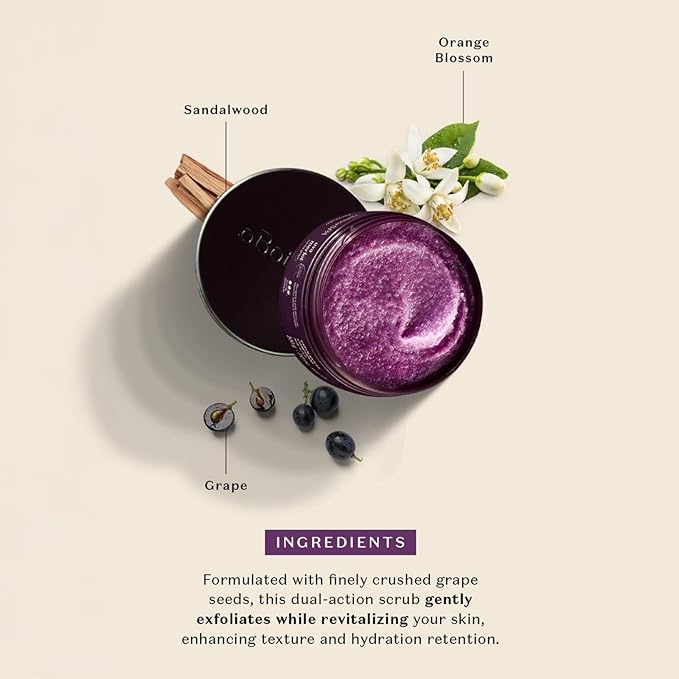 Nativa SPA by O Boticário Merlot Grape Body Scrub, Exfoliation for Smooth, Glowing Skin 7.05 Ounce (200 g)-VivaGrace Women