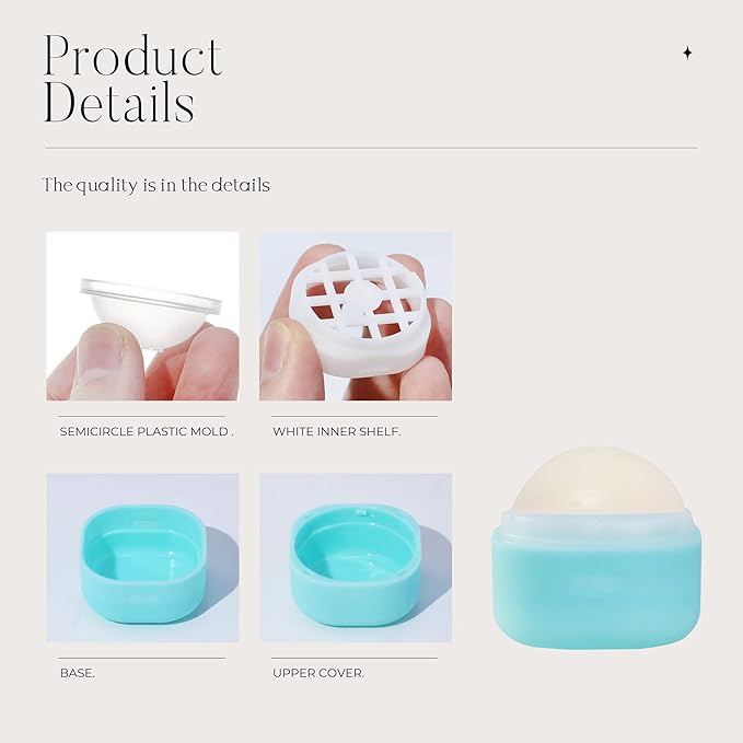 0.25 oz（7g） Empty Lip Balm Square Containers Tubes Lipstick 12 Pieces for Make Natural Lip Balm Lip Care - DIY & BPA FREE (Blue)-VivaGrace Women