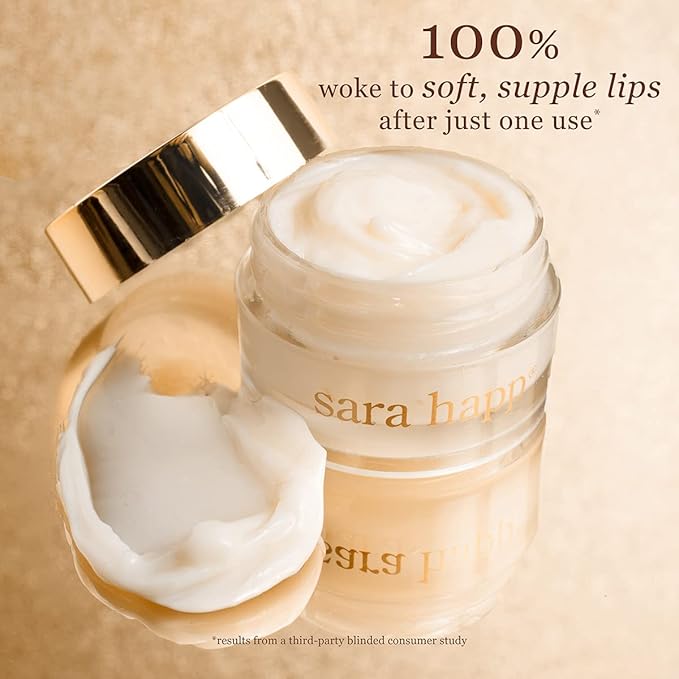 Sara Happ The Dream Slip Overnight Lip Mask Gently Restore, Heal and Renew Lips Overnight with Lip Repair Lipids & Hyaluronic Acid, 0.5 oz.-VivaGrace Women