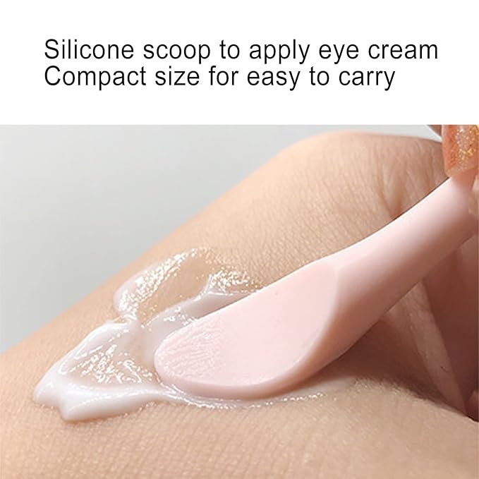 2pcs Eye Cream Applicator Stick,Jadestone Eye Massage Sticks Silicone Scoop Tool For Eye Anti Wrinkle Reduce Puffiness Fatigue Relief()-VivaGrace Women