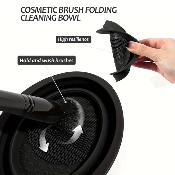 47Pcs Black Makeup Brushes Set Professional Makeup Kit Multi-functional Makeup Tool Set with Facial Makeup Accessories, Foundation Makeup Brush Kit Eye and Face Make up Brushes & Tools-VivaGrace Women