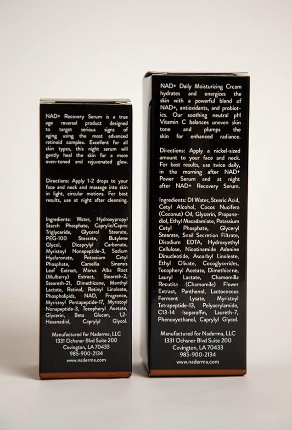 Naderma Recovery Set (NAD+ Daily Moisturizing Cream and NAD+ Recovery Serum)-VivaGrace Women