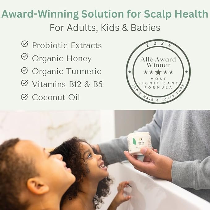 Yobee Calm & Comfort Scalp Mask, Soothing, Gentle Hair Care, Clinically Proven, Sensitive-Skin Friendly - for Kids & Teens 4 fl oz-VivaGrace Women