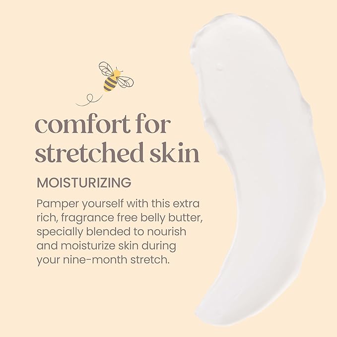 Burt's Bees Mama Belly Butter Stretch Mark Cream for Pregnancy Massages Body & Reduces Scar Appearance, Prenatal & Postnatal Tummy Skin Care, Shea Butter & Vitamin E Rich Formula, 6.5 Oz (Pack of 3)-VivaGrace Women