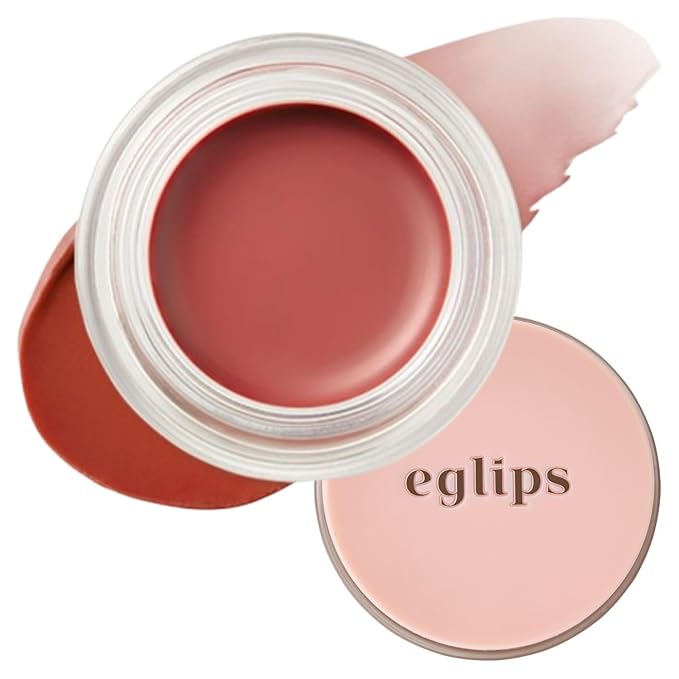 EGLIPS Lip & Cheek Glow Balm - Multi-Use Tinted Melting Balm Blush for Lips & Cheeks Builable and Blendable Texture (05 WAVY, 0.18 oz)-VivaGrace Women