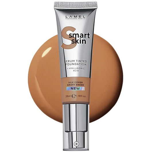Lamel- Smart Skin Serum Tinted Foundation - 409 Deep Beige | Smoothens skin | Weightless texture| Blurs pores | All-day wear | 35ml-VivaGrace Women