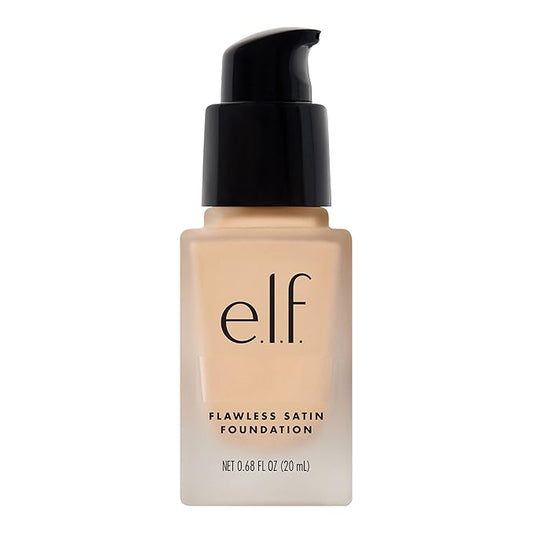 e.l.f. Flawless Finish Foundation, Lightweight & Medium Coverage, Semi-Matte Finish, Light Ivory, 0.68 Fl Oz (20mL)-VivaGrace Women