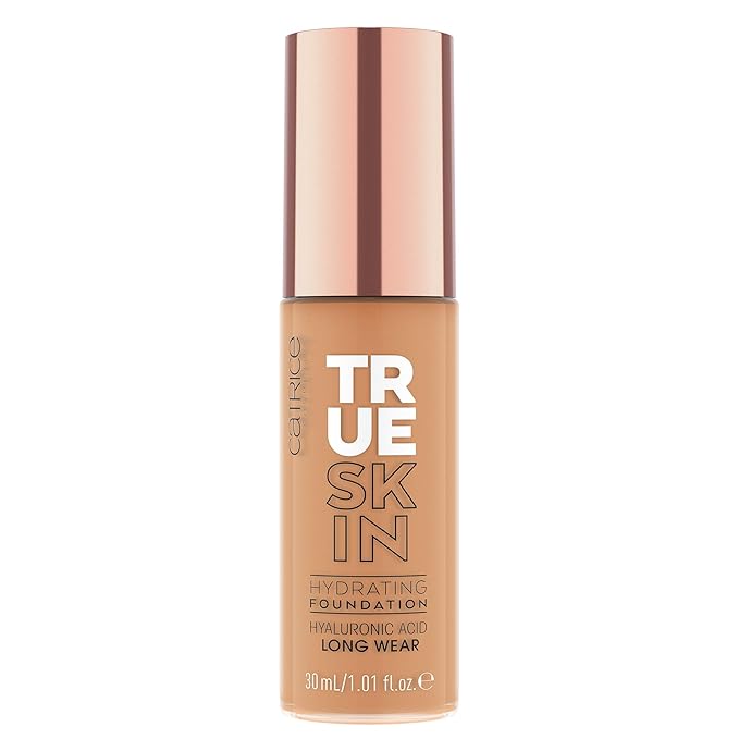 Catrice | True Skin Hydrating Foundation | Lightweight Buildable Coverage with Hyaluronic Acid and Watermelon Seed Oil | Vegan & Cruelty Free (070 | Warm Caramel)-VivaGrace Women