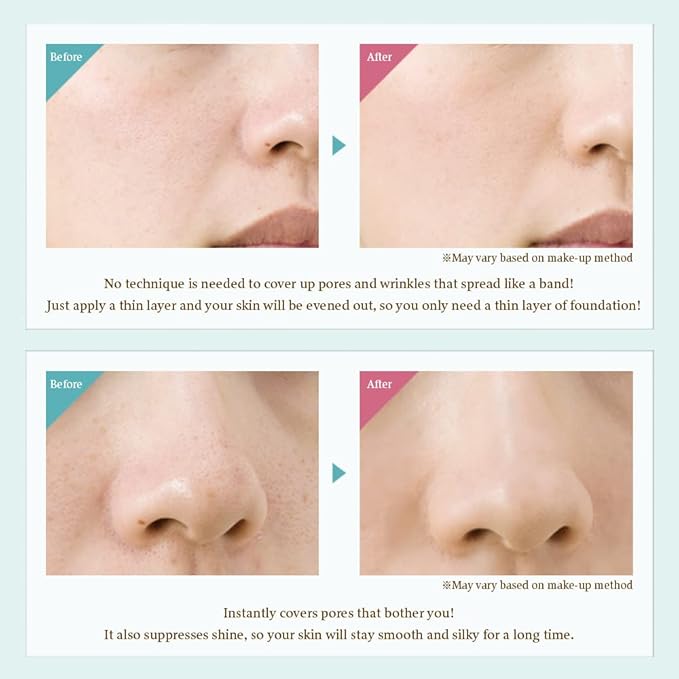 Smooth Skin Cover Foundation Primer 20g Pores Makeup Concealer Cream Coverage Japanese Waterproof Makeupbase-VivaGrace Women