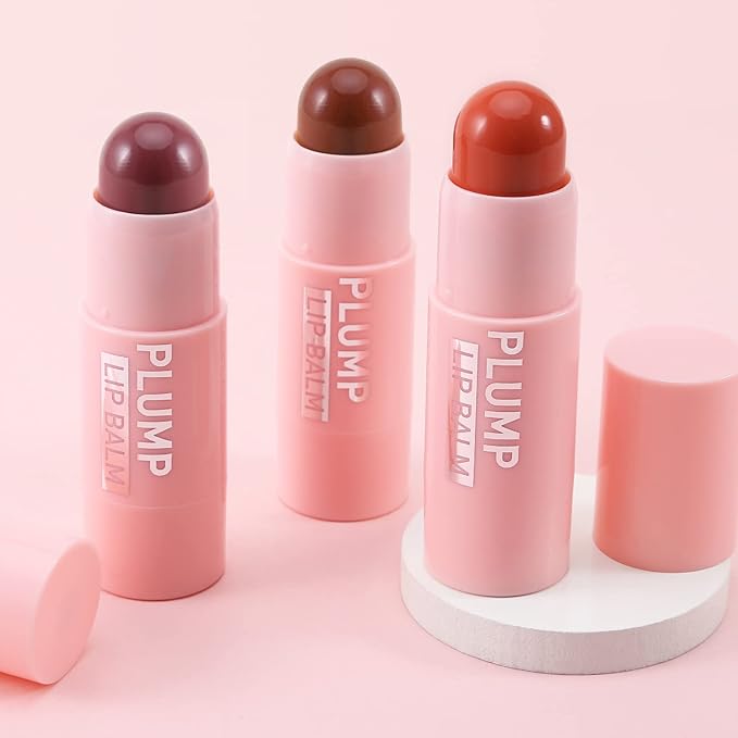 Boobeen Lip Plumping Balm,Moisturizing Lip Plumper Makeup, Long Lasting Lip Moisturizer for Lip Care, Hydrating Lip Balm for Natural Lip Color-VivaGrace Women