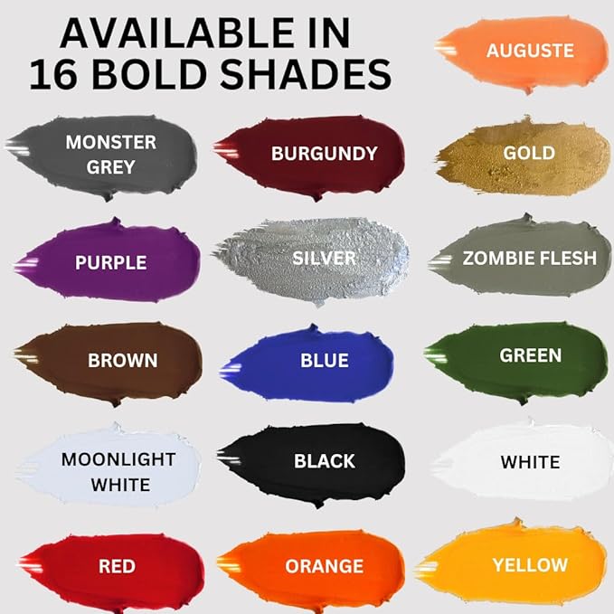 Mehron Makeup Color Cups | Stage, Foundation, Face Paint, Body Paint, Halloween | Face Paint Makeup | Greasepaint .5 oz (14 g) (Black)-VivaGrace Women