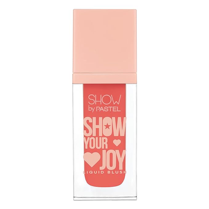 Show Your Joy Liquid Blush 56 | Orange | Dewy Finish | Natural Looking | Clean Beauty | Moisturize The Skin Up to 24 Hours | Cruelty-Free | Natural and Fresh Looking | 0.141 fl.oz.-VivaGrace Women