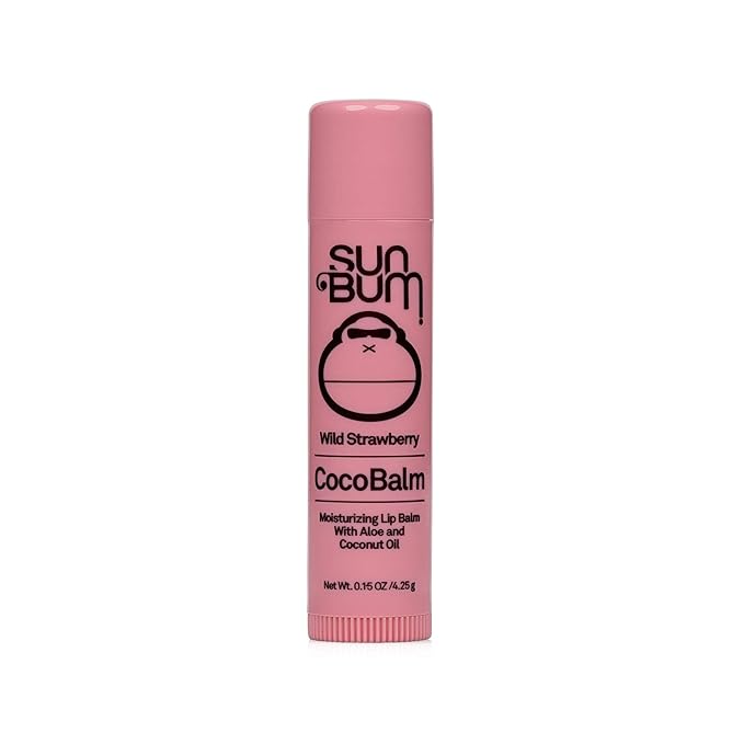 Sun Bum Wild Strawberry Cocobalm | Hydrating Lip Balm with Aloe | Paraben Free, Silicone Free,| 0.15oz Stick-VivaGrace Women