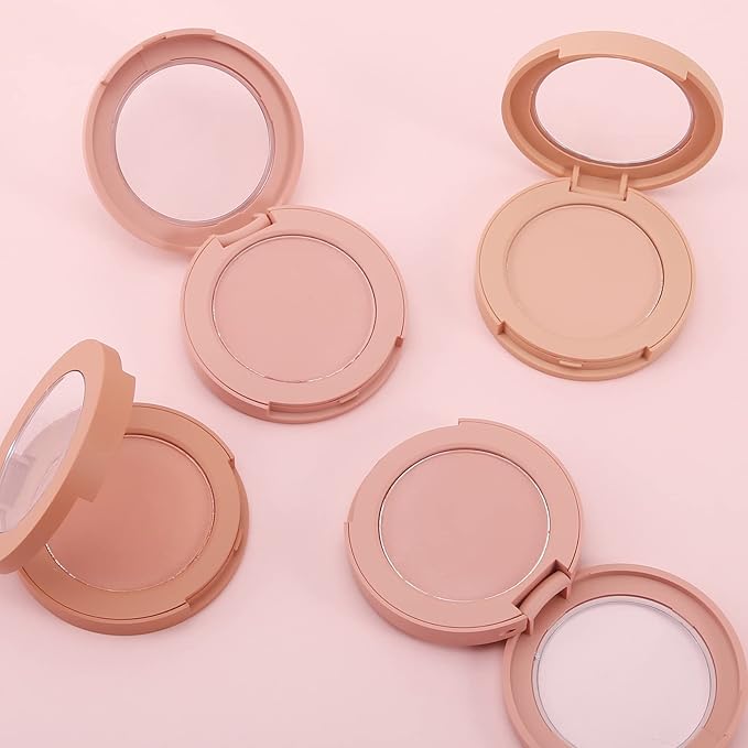 Boobeen Powder Blush, Single Color Blush Face Blush Palette Matte Baked Cream Blush Makeup Powder, High Pigment Pressed Blush for Create a Natural Cheek Flushed Look-VivaGrace Women