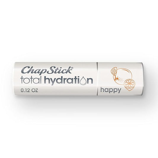 ChapStick Total Hydration Essential Oils Happy Orange And Lemon Lip Balm Tube, Lip Care - 0.12 Oz-VivaGrace Women