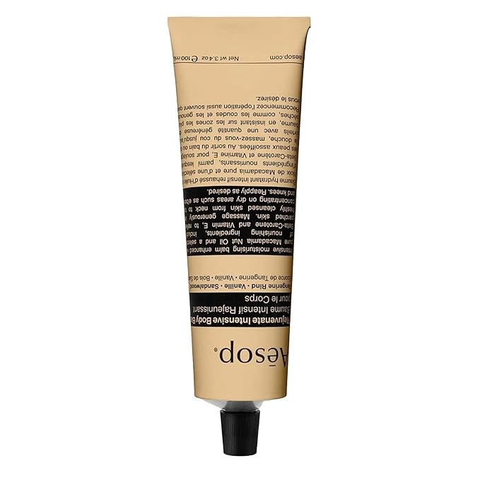 Aesop Rejuvenate Intensive Travel Body Balm | Deeply Nourish Very Dry Skin with Shea Butter and Coconut Oil | 3.4oz / 100 mL-VivaGrace Women