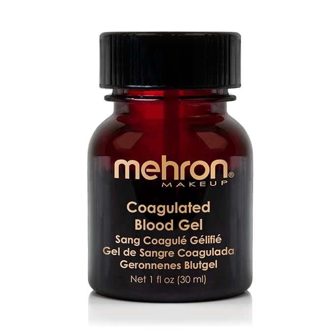 Mehron Makeup Coagulated Blood Gel | Fake Thick Blood Makeup | SFX for Halloween, Cosplay, and Special FX 1 oz (30g)-VivaGrace Women