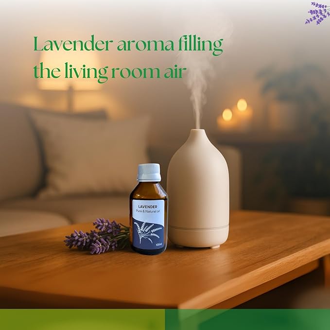 Roots & Above Pure Natural Lavender Essential Oil 3.38 oz/100ml for Diffuser, Skin, Hair, Self-Care, Soap & Candle Making Scent Fragrance-VivaGrace Women