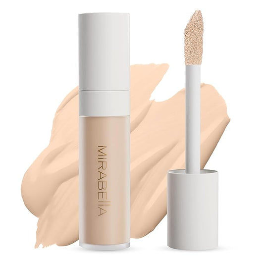 Mirabella Invincible For All Perfecting Under Eye Concealer Full Coverage - Hydrating Makeup Concealer for Dark Circles, Fine Lines & Wrinkles w/Hyaluronic Acid - Ivory I30-VivaGrace Women