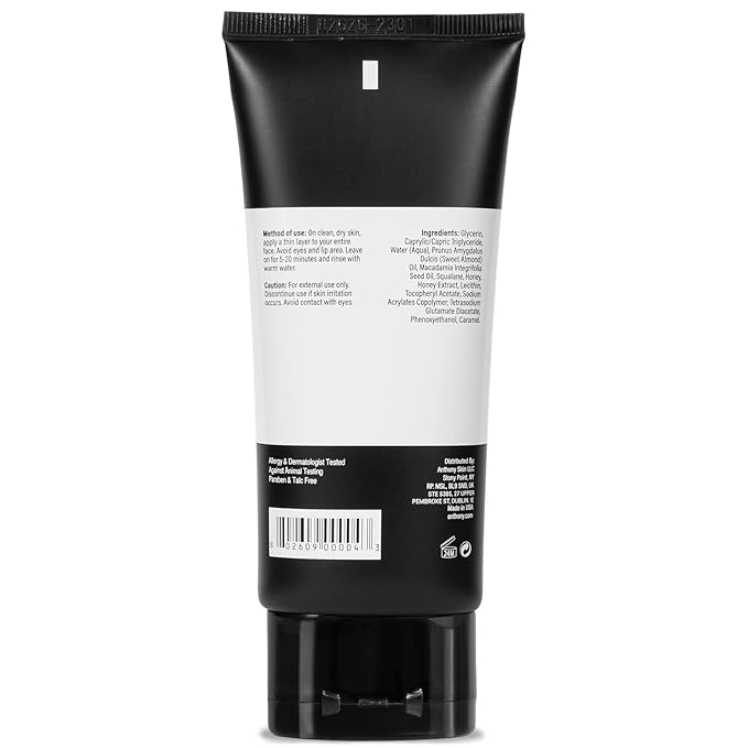 Anthony Hydrate + Repair Honey Mask, Stimulates Your Skin and Opens Pores with Honey, Vitamins C & E, Glycerin, Sweet Almond, Squalane, and Calendula, Soothes and Moisturizes Dry to Normal Skin - 3 Oz-VivaGrace Women