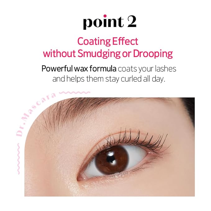 ETUDE Dr. Mascara Fixer #01 Natural | Long-Lasting Smudge-Proof Mascara Fixer with Care Effect | Eyelash Primer | Korean Makeup, Kbeuaty, Perfect for Gift