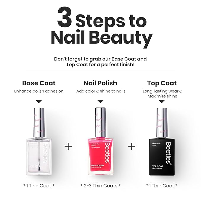 Beetles Neon Nail polish Set, 6 Jelly Colors Bright Rainbow Nail Polish Kit Quick Dry Summer Finger Nail Polish Glossy Shine Nail Lacquer Polish Long Lasting Syrup Nails Nail Polish Gifts for Women