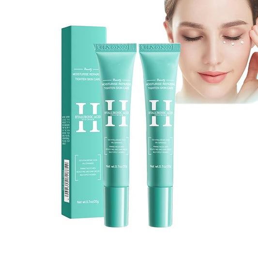 2 PCS Hyaluronic Acid Repair Eye Cream for Dark Circles,Bags Under and Puffiness,Eye Wrinkle Firming Cream Moisturise Repairing Thghten Eye Skin Care-VivaGrace Women