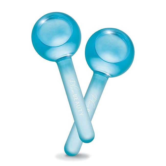 Facial Ice Globes - Cooling Massage Tools for Refreshing Skincare Routine, Enhances Self Care, Reduces Puffiness - Set of 2-VivaGrace Women