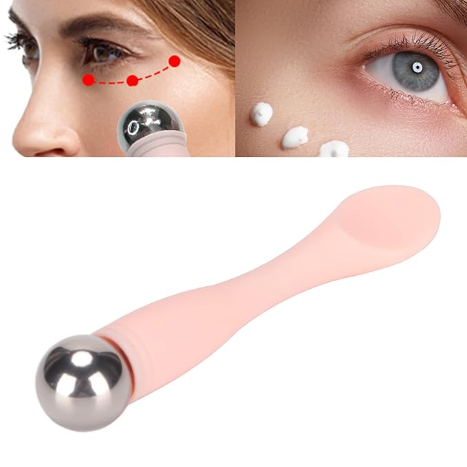 Eye Cream Massage Sticks, ye Cream Applicator Eye Anti Wrinkle Eye Fatigue Relief Massage Stick for Facia Treatments and Masks Cream Scoop Cosmetic Tool-VivaGrace Women