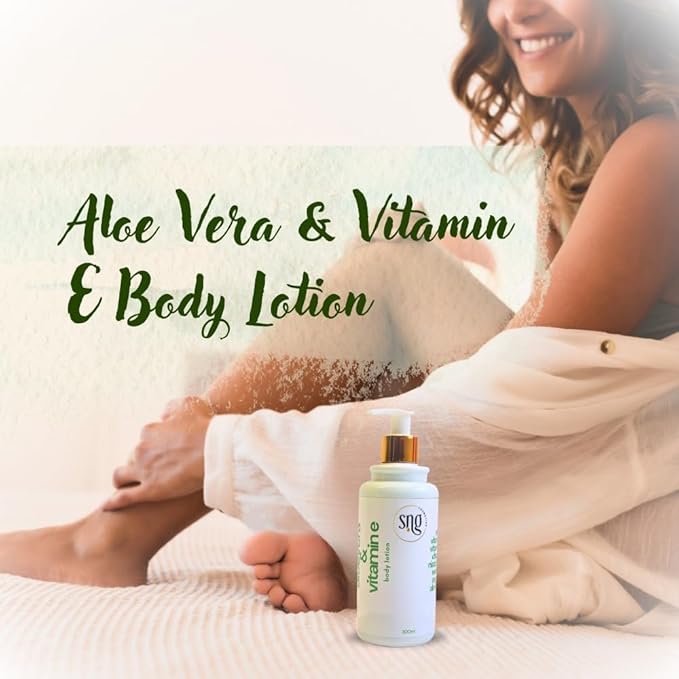 Aloe Vera Lotion for Dry Skin - Hand & Body Moisturizing Vitamin E Lotions 10.14 Fl Oz - Waterlily, Argan oil and Almond oil Extracts Skincare-VivaGrace Women