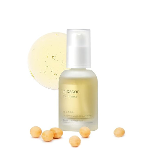 mixsoon Bean Essence 1.01 Fl.Oz. / 30ml (Pack of 1) Exfoliating Hydrating Korean Skin Care Hyaluronic Acid Serum Korean Glass Skin Care-VivaGrace Women