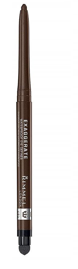 Rimmel London exaggerate auto waterproof eye definer, rich brown, 2 Count