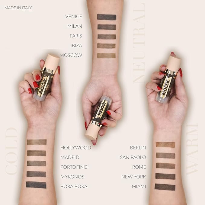 Brow Pigment Kit for Permanent Makeup - Made in Italy Permanent Makeup Colors Set (5 Count, 0.61 fl.oz. each)-VivaGrace Women