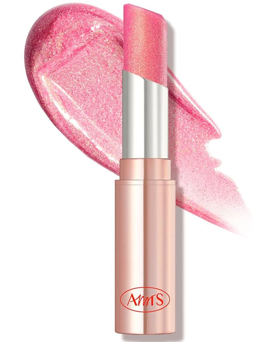 AMTS Tinted Moisture Color Lip Balm - Aurora Lights | Hydrating Glitter Lipstick | Pearl Shimmering Daily Lip Makeup for dry, cracked, chapped lips | korean beauty Moisture Lip Tint-VivaGrace Women