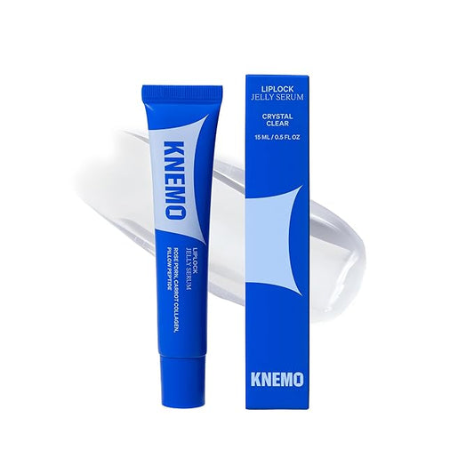 LipLock Jelly Serum for Dry Lips, Long-Lasting, Hydrating, Plumping, Glossy Mask with Rose PDRN, Carrot Collagen, Pillow Peptide, Moisturizing Tinted Lip Balm. (Crystal Clear)-VivaGrace Women