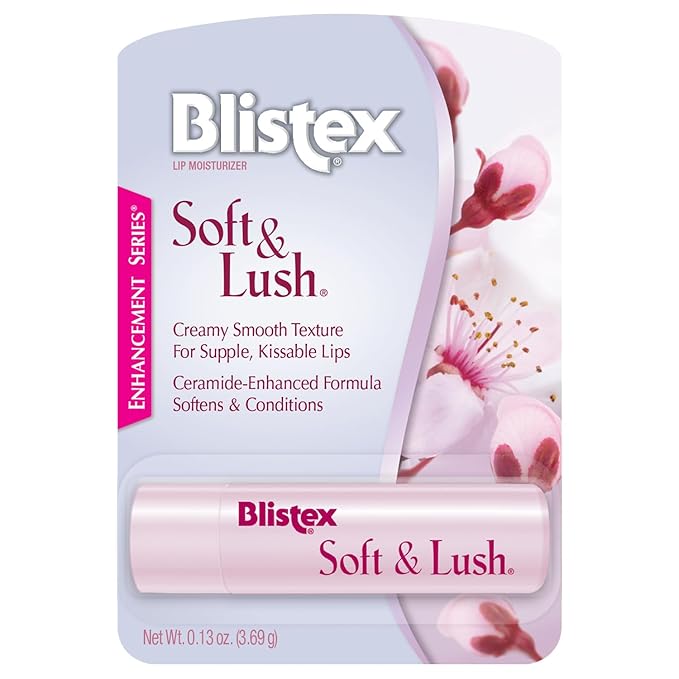 Blistex Soft & Lush Lip Protectant, 0.13 Ounce Tube – Softens & Conditions, Creamy Smooth Texture, Hydrating Lip Balm, Daily Lip Hydration,-VivaGrace Women