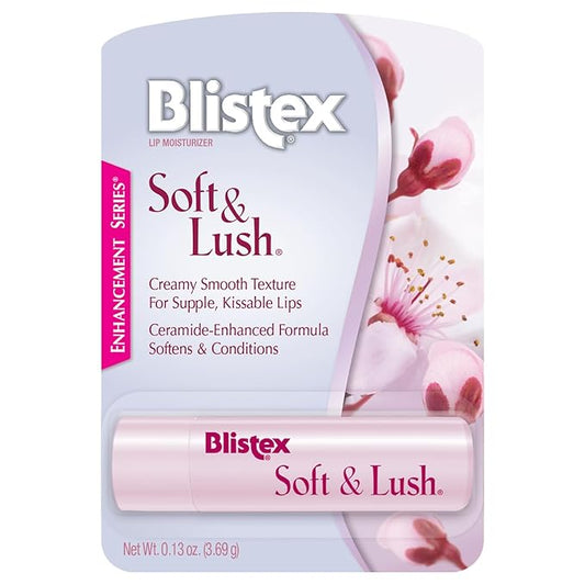 Blistex Soft & Lush Lip Protectant, 0.13 Ounce Tube – Softens & Conditions, Creamy Smooth Texture, Hydrating Lip Balm, Daily Lip Hydration,-VivaGrace Women