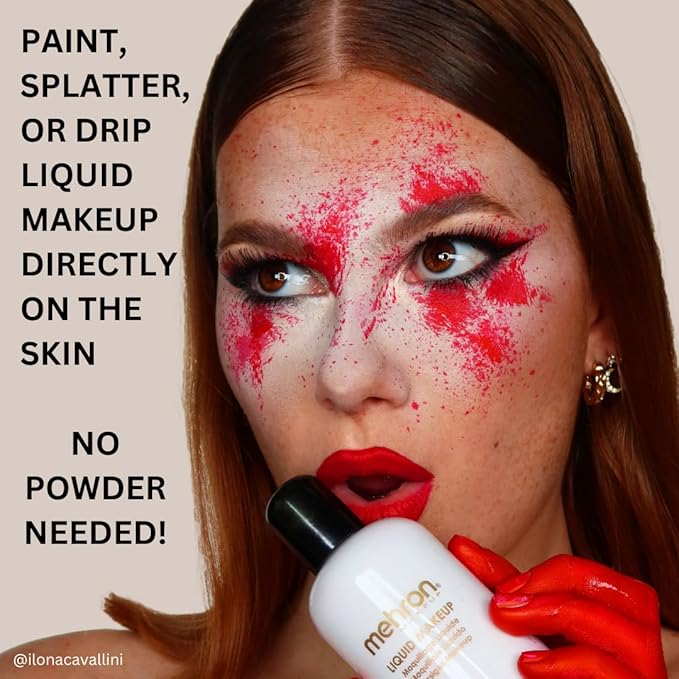 Mehron Makeup Liquid Makeup | Face Paint and Body Paint Perfect for Halloween, Cosplay I Air Brush Compatible 4.5 oz (133 ml) (PURPLE)-VivaGrace Women
