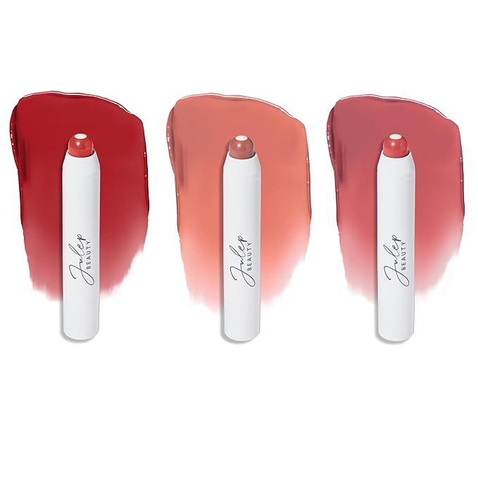 Julep It's Balm: Tinted Lip Balm + Buildable Lip Color Trio - Cherry Wood, Cashmere Nude, Dusty Orchid Shimmer - Natural Gloss Finish - Hydrating Vitamin E Core - Vegan-VivaGrace Women