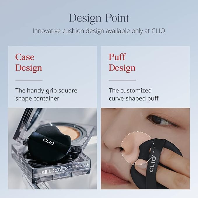 CLIO Kill Cover The New Founwear Cushion Refill Included (15g*2, 1.5 FAIR)-VivaGrace Women